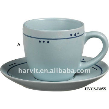 Varios calcomanías Ronda White Elegante Copa de té de gres y platillo